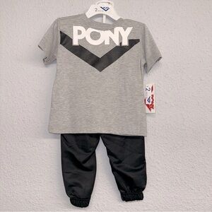 Toddler boys 2 pc tshirt sweatpants set sz 24 mo NWT